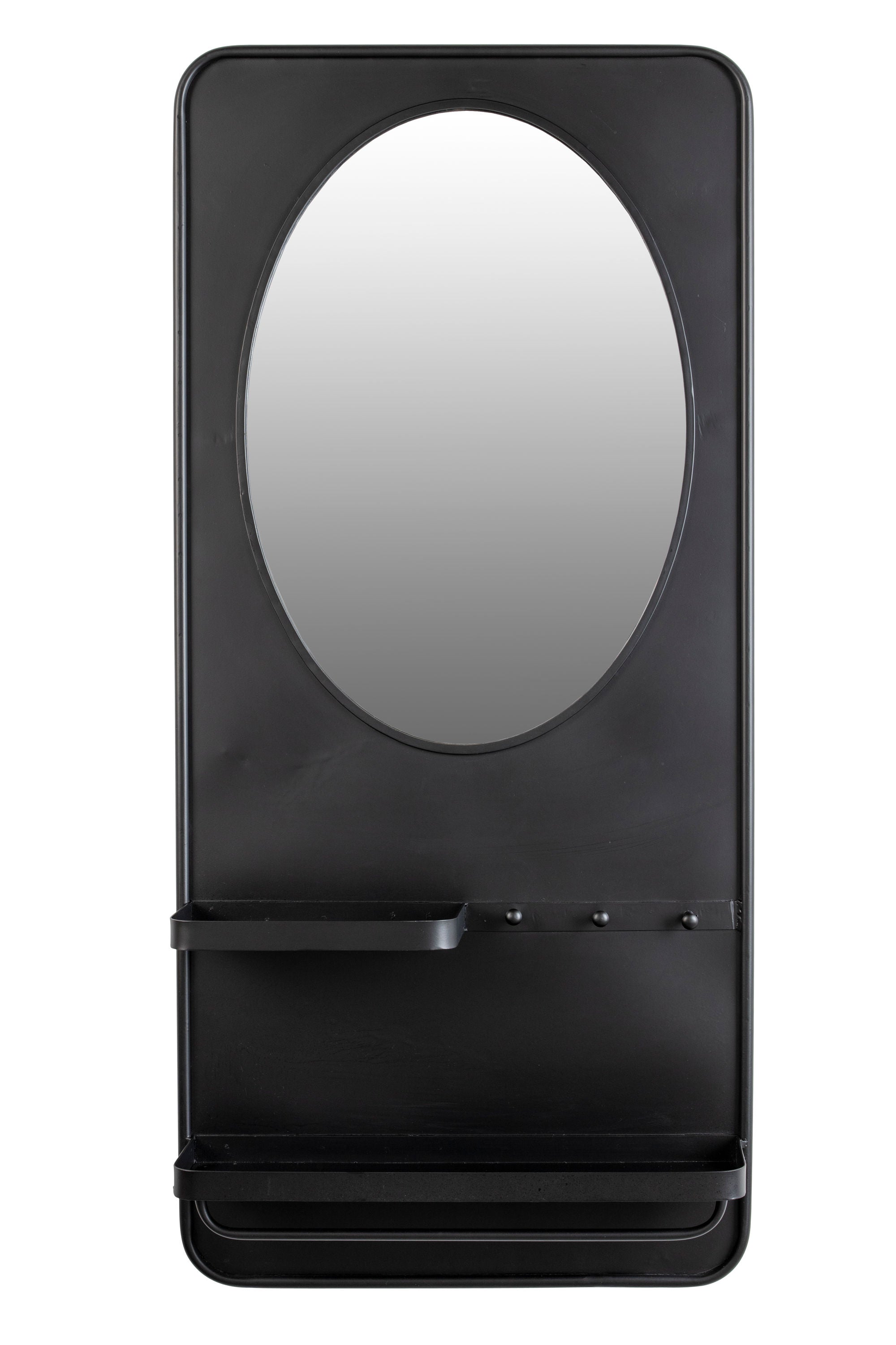 Pascal Black Shelf Wall Mirror Large